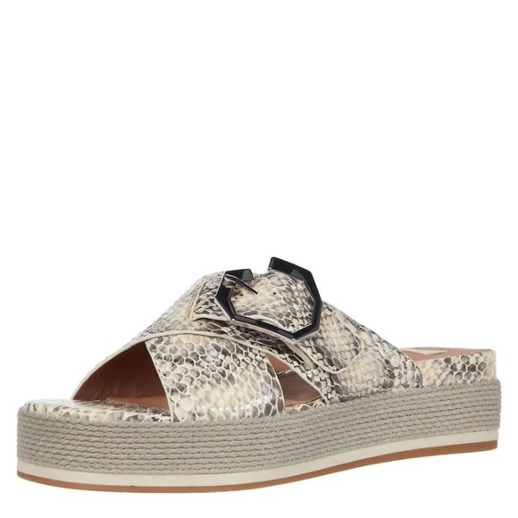 LOUISE ET CIE LOUISE ET CIE 
Stylish Women's Snakeskin Slide Sandals - Picture 1 of 3